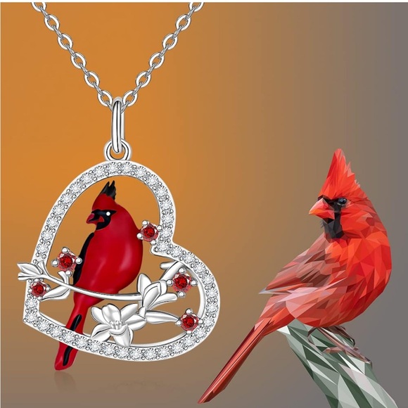 18k Angel Cardinal Diamond Fine Jewelry Necklace - Picture 4 of 12